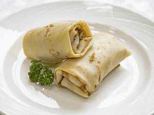 Блинчики с курицей и грибами