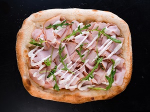 Мини пицца ветчина ранч