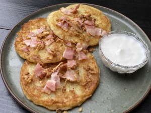Драники с беконом 