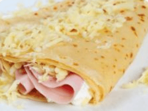 Блинчик с ветчиной и сыром