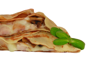 Блинчик с цыпленком и грибами
