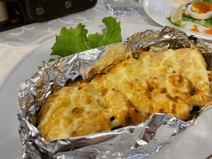 Свинина, запеченная с грибами