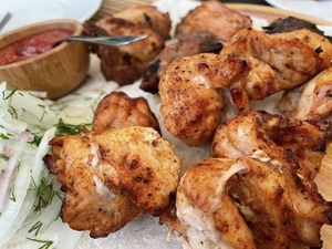 Шашлык из куриного филе